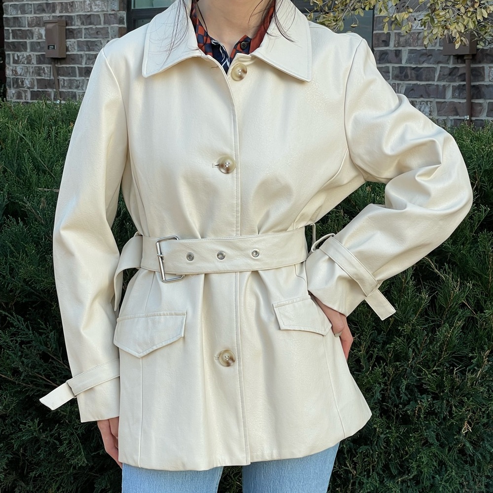 Faux leather jacket